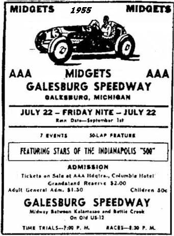 Galesburg Speedway - Galesburg Midgets 1955 From Jerry (newer photo)